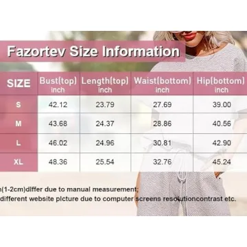 Stylish Fazortev Women's Comfortable 2 Piece Sweatsuit