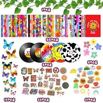 Y2K Aesthetic Indie Room Decor Kit 133 Piece Wall Collage