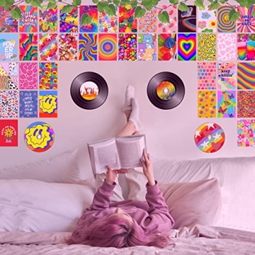 Y2K Aesthetic Indie Room Decor Kit 133 Piece Wall Collage