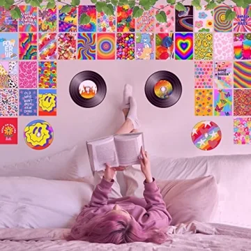 Y2K Aesthetic Indie Room Decor Kit 133 Piece Wall Collage