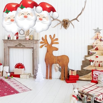 HADCKJA Santa Claus Balloons for Festive Parties and More