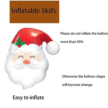 HADCKJA Santa Claus Balloons for Festive Parties and More