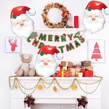 HADCKJA Santa Claus Balloons for Festive Parties and More
