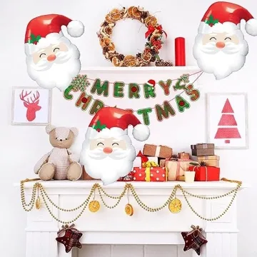 HADCKJA Santa Claus Balloons for Festive Parties and More