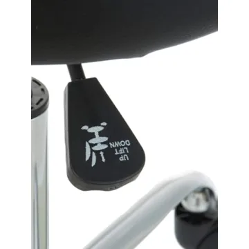 Adjustable Drafting Spa Bar Stool with Wheels - Black