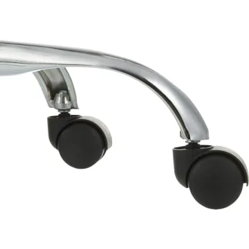 Adjustable Drafting Spa Bar Stool with Wheels - Black