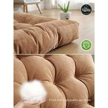 Soft 22" Floor Pillows for Yoga and Casual Seating