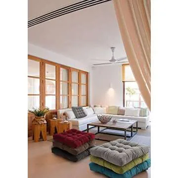 Soft 22" Floor Pillows for Yoga and Casual Seating