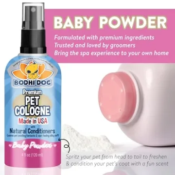 Bodhi Dog Natural Dog Cologne - Baby Powder Scented Spray 4oz