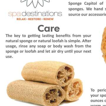 Natural Sea Wool Sponge - Spa Destinations 4-5"
