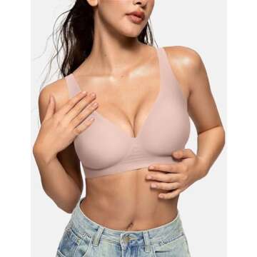 Stylish OEAK Womens Deep V Bras for Comfort and Support