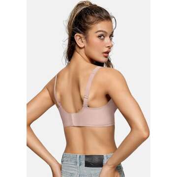 OEAK Women's Deep V Bras for Comfort and Support