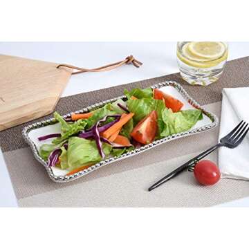 Pampa Bay Salerno Rectangular Serving Tray - Elegant Design