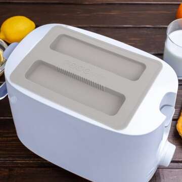 SHERCHPRY Durable Silicone Toaster Cover Set - 2 Pcs