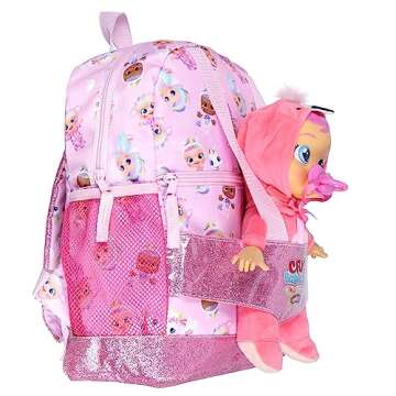 INTIMO Cry Babies Magic Tears Characters Baby Doll Carrier Dual Compartment Backpack