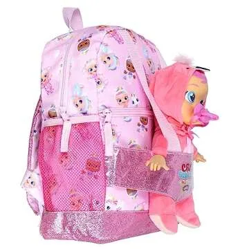 INTIMO Cry Babies Magic Tears Characters Baby Doll Carrier Dual Compartment Backpack