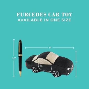 Haute Diggity Dog Furcedes Car Plush Dog Toy with Squeaker