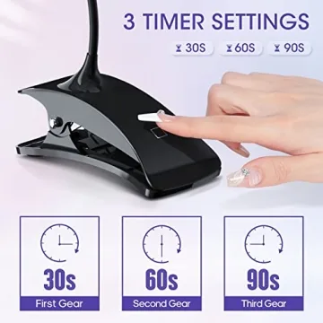 Professional mlogiroa UV Nail Lamp with Rechargeable Gooseneck