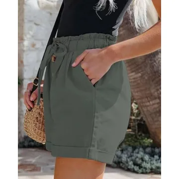 Comfortable FEKOAFE Women's Drawstring Shorts for Summer