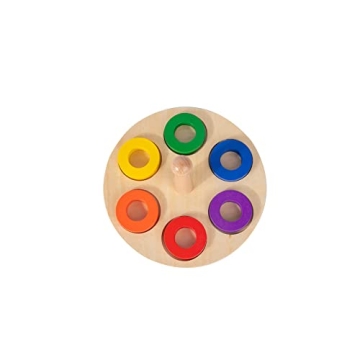 Adena Montessori 6 Rings Peg Baby Toy for Fun Learning