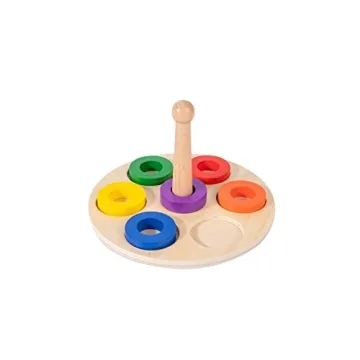 Adena Montessori 6 Rings Peg Baby Toy for Fun Learning