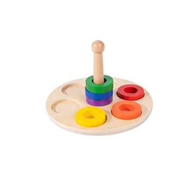 Adena Montessori 6 Rings Peg Baby Toy for Fun Learning