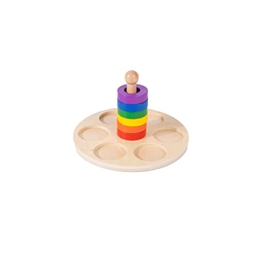 Adena Montessori 6 Rings Peg Baby Toy for Fun Learning