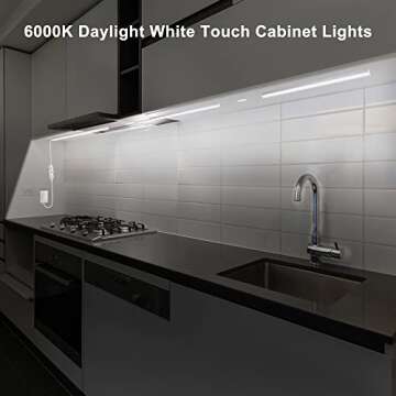 Maylit Under Cabinet Lights Plug in, 3 Pcs 12 Inch Ultra Thin Under Cabinet Lighting, Super Bright D...