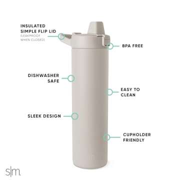 Simple Modern Filtered Water Bottle | Insulated Stainless-Steel Carbon Filter Travel Water Bottles |...