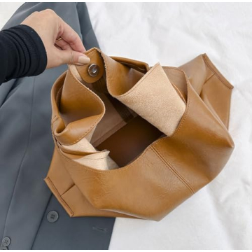 Women's Retro PU Leather Slouchy Hobo Bags - Fashionable Tote & Purse