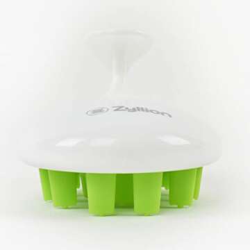 Zyllion Hair Shampoo Brush for Scalp Care and Growth