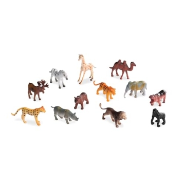 60 Pcs Wild Animal Figurines for Kids | Terra by Battat