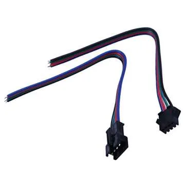 Visdoll 10 Pairs 4 Pin JST SM Connector Cable for LED Strips