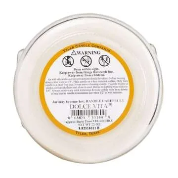 Tyler Glass Jar Candle – 22 Oz Long Burning Scented Candle – Dolce Vita Fragrance