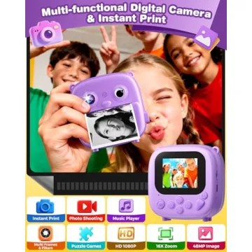 Kids Instant Print Camera Fun for Ages 3-12