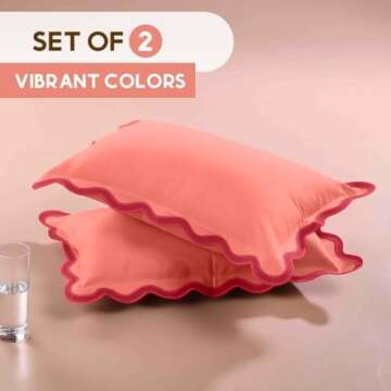 Folkulture Throw Pillow Covers 12x20 Lumbar Pillow Decorative, Couch Pillows for Living Room, Set of 2 Cute Outdoor Pillows,Boho Pillow Covers,Throw Pillows