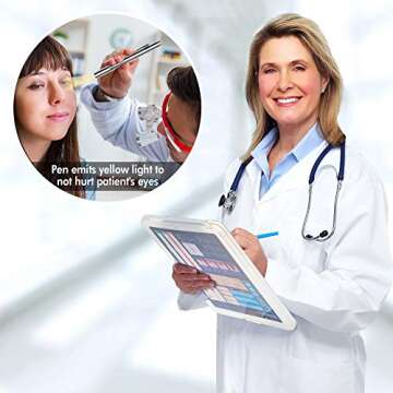 ECOTASTIC Nursing Clipboard with Medical Chart & Penlight - Essentials for Students, Nurses, Doctors, Clinic Staff - White Folding Storage Organizer with Cheat Sheet & White Penlight