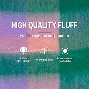 Oversized Winter Plaid Scarf for Women - Trendy & Cozy