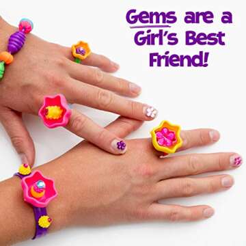 Blue Squid Snap Pop Beads for Girls – 730pcs Kids Jewelry Making Kit, Pop-Bead Art and Craft Kit DIY Necklace Hairband Bracelet Ring Earring Great Toys for Age 4 5 6 7 8 Year Old Girl Gifts Toy Set