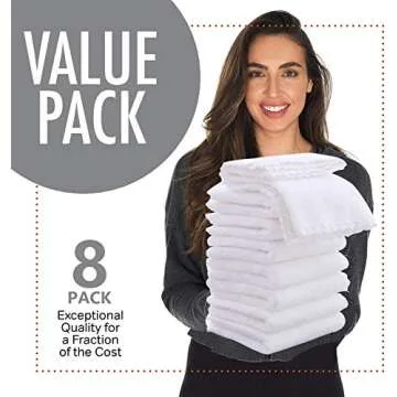 Soft and Absorbent Burp Cloths for Babies - 8 Pack