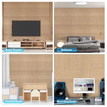 Art3d Acoustic Wall Panels 6-Pack Easy Installation