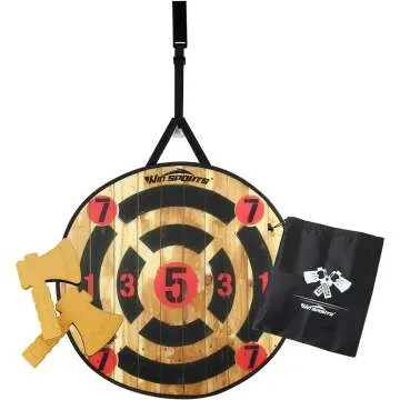 WIn SPORTS Indoor Outdoor Foam Axe Throwing Game