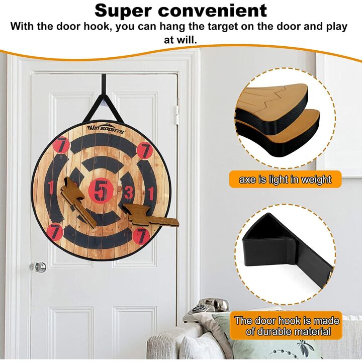 WIn SPORTS Indoor Outdoor Foam Axe Throwing Game