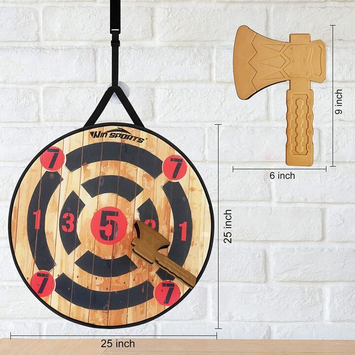 WIn SPORTS Indoor Outdoor Foam Axe Throwing Game