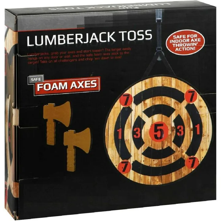 WIn SPORTS Indoor Outdoor Foam Axe Throwing Game
