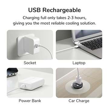 JISULIFE Handheld Mini Fan, Portable and Small with 3 Speeds, USB Rechargeable Battery Operate for Outdoor, Indoor, Makeup, Commute, Office, Travel, Concerts, Gifts for Women Men- Pink