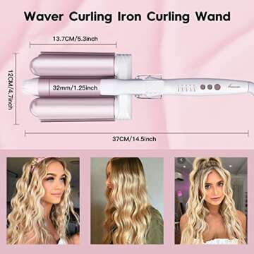 3 Barrel Curling Iron for Quick, Effortless Waves