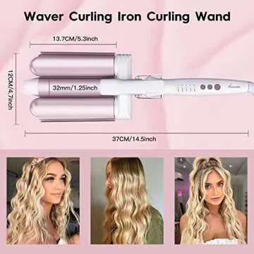 3 Barrel Curling Iron for Quick, Effortless Waves