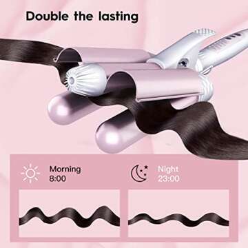 3 Barrel Curling Iron for Quick, Effortless Waves