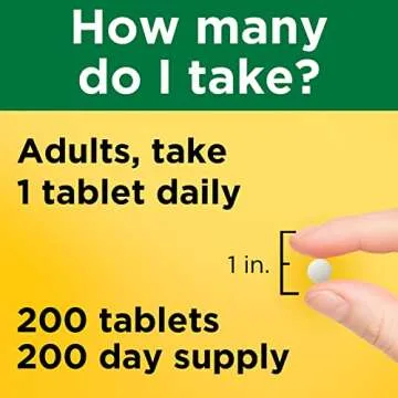 Nature Made Magnesium Oxide 250 mg, Magnesium Supplement for Muscle, Heart, Bone and Nerve Health Support, 200 Tablets, 200 Day Supply